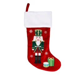 Hängedeko|Wohndeko-Weihnachtsstrumpf "Nussknacker"