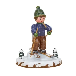 Hubrig Volkskunst Hubrig Miniaturen-Winterkinder Schneeschuhfahrt