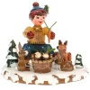 Hubrig Volkskunst Hubrig Miniaturen-Winterkinder Tiere des Waldes