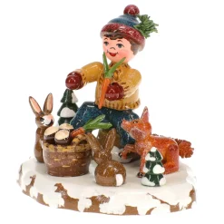 Hubrig Volkskunst Hubrig Miniaturen-Winterkinder Tiere des Waldes