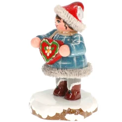 Hubrig Volkskunst Hubrig Miniaturen-Winterkinder Tinchens Lebkuchenherz