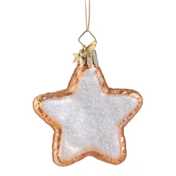 Poesie in Glas Weihnachtskugeln Aus Glas-Zimtstern